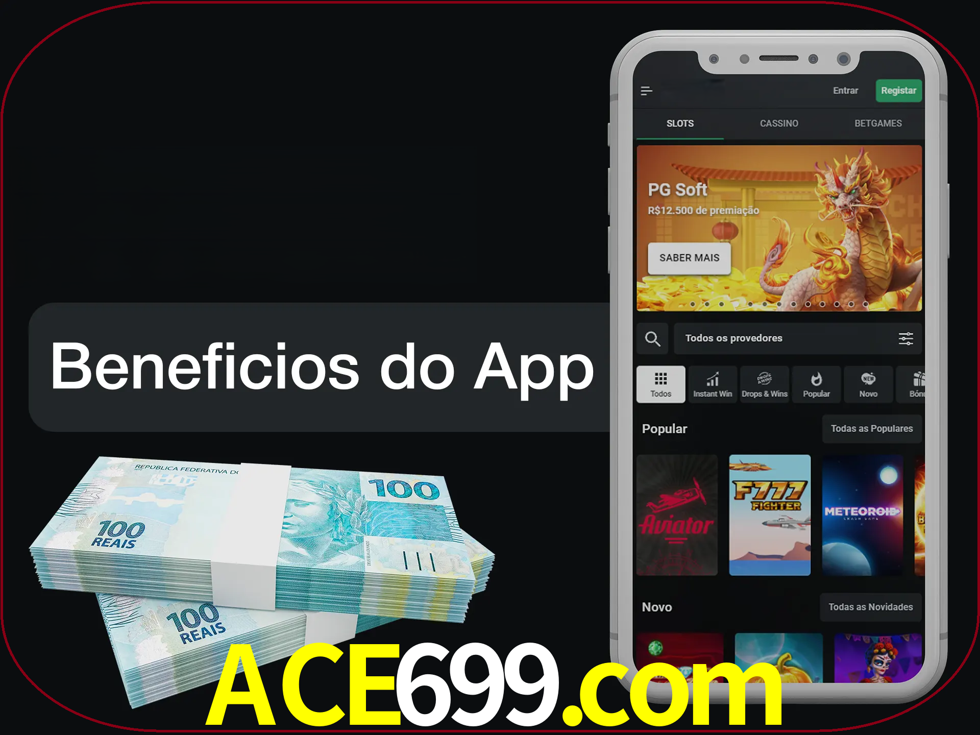 Obtenha todos os benefícios usando o aplicativo.